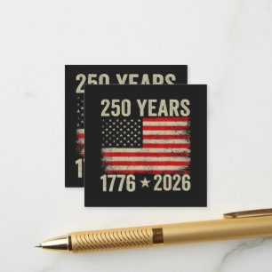 Carte D'accompagnement Drapeau américain 250 ans 1776-2026