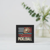 Carte D'accompagnement Drapeau américain Pickleball (Debout devant)
