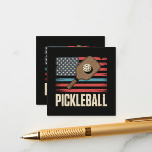 Carte D'accompagnement Drapeau américain Pickleball