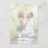 Carte D'accompagnement Drapeau de fierté de mariage lesbien avec code QR (Devant)