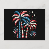 Carte D'accompagnement Drapeau de l'été 4 juillet (Dos)