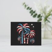 Carte D'accompagnement Drapeau de l'été 4 juillet (Debout devant)
