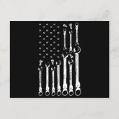 Carte D'accompagnement Drapeau mécanique Drapeau patriotique américain Mé (Dos)