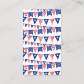 Carte D'accompagnement Drapeaux de Bunting 4 juillet Fête de Révélation d (Dos)