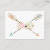 Carte D'accompagnement Dream Catcher Baby shower rose Déchets Raffle (Dos)