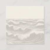 Carte D'accompagnement Dreamy Blue Palm Trees Mariage QR Code (Dos)