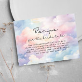 Carte D'accompagnement Dreamy Pastel Clouds Recette Fête des mariées