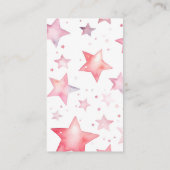 Carte D'accompagnement Dreamy rose stars merci (Dos)