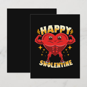 Carte D'accompagnement Drôle Coeur Gym entraînement Valentine Cadeau