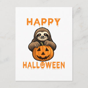 Carte D'accompagnement Drôle mignon Citrouille de fixation de fentes