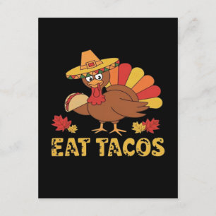 Carte D'accompagnement Drôle Thanksgiving dinde tacos manger