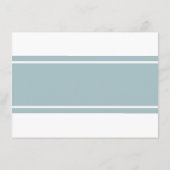 Carte D'accompagnement Duck Egg Blue Modern Mariage Détail (Dos)