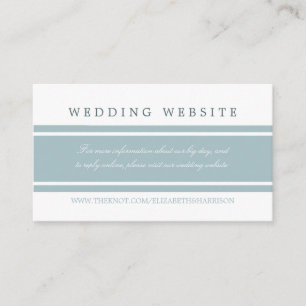 Carte D'accompagnement Duck Egg Blue Site Mariage moderne