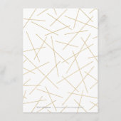 Carte D'accompagnement Dusk Watercolor Géométrique Moderne détails Mariag (Dos)