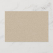 Carte D'accompagnement Dusky Green Leafy Fern Mariage Succulent RSVP Diet (Dos)