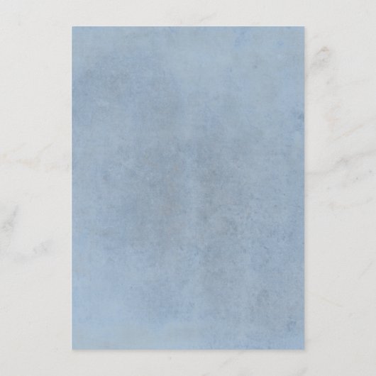 Carte D'accompagnement Dusty Blue and Greenery Information du Mariage Inv (Dos)