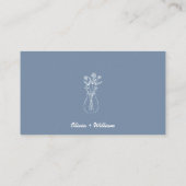 Carte D'accompagnement Dusty Blue Capture Le Mariage Love QR Code (Dos)