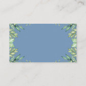 Carte D'accompagnement Dusty Blue Citrouille Baby shower Déchets Raffle (Dos)