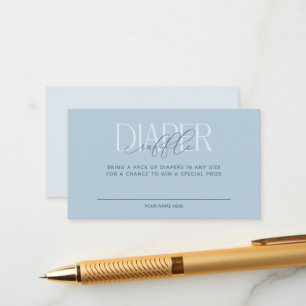 Carte D'accompagnement Dusty Blue élégante barrette