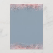 Carte D'accompagnement Dusty Blue Et Rose Gold Mariage Informations Invit (Dos)