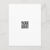 Carte D'accompagnement Dusty Blue Floral Crest Détails du Mariage (Dos)