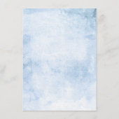 Carte D'accompagnement Dusty Blue Hydrangea Détails du Mariage Informatio (Dos)