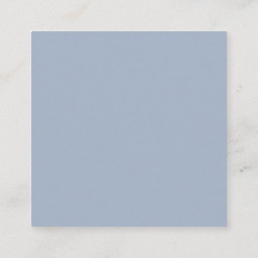 Carte D'accompagnement Dusty Blue Mariage Registry Code QR (Dos)