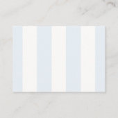 Carte D'accompagnement Dusty Blue Modern Stripe Diaper Raffle Ticket (Dos)