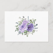 Carte D'accompagnement Dusty Purple Eucalyptus Botanical Hébergements (Dos)