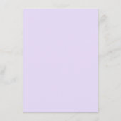 Carte D'accompagnement Dusty Purple Floral Détails du Mariage (Dos)