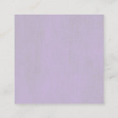 Carte D'accompagnement Dusty Purple Floral Mariage Réception (Dos)