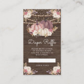 Carte D'accompagnement Dusty Rose rose Floral Citrouille de couches Raffl (Devant)