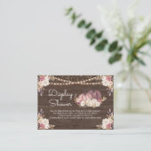 Carte D'accompagnement Dusty Rose rose Floral Citrouille écran douche (Debout devant)