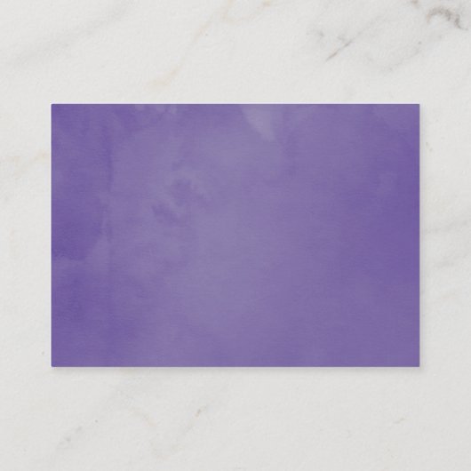 Carte D'accompagnement Dusty Violet Mariage Floral Hébergements (Dos)