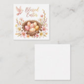 Carte D'accompagnement Easter Nest with Eggs (Devant / Derrière)