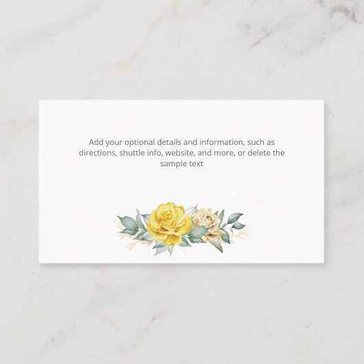 Carte D'accompagnement Eau bleue de classe contemporaine (Dos)