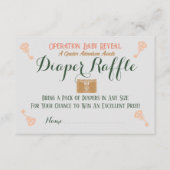 Carte D'accompagnement Échapper Salle Genre Révéler Déchets Raffle (Devant)