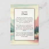 Carte D'accompagnement Echos doux des montagnes (Devant)