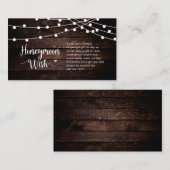 Carte D'accompagnement Éclairages Rustiques À Chaînes De Ferme, Bois, Sou (Devant / Derrière)