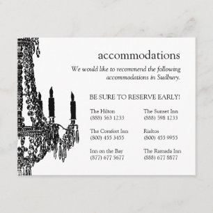 Carte D'accompagnement Économies de lustre l'invitation de date