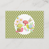 Carte D'accompagnement Écran de Baby shower de Jardin de Whimsy Fairy (Dos)