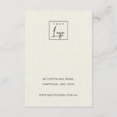 Carte D'accompagnement Écran d'oreille Abstrait moderne rouille (Dos)