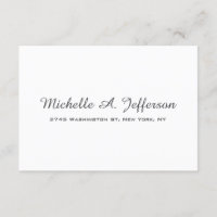 Écriture manuscrite classique Blanc tendance créat