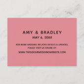 Carte D'accompagnement Écriture manuscrite décontractée Hébergements Mari (Dos)