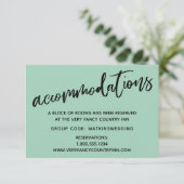 Carte D'accompagnement Écriture manuscrite décontractée Hébergements Mari (Debout devant)