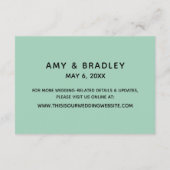 Carte D'accompagnement Écriture manuscrite décontractée Hébergements Mari (Dos)