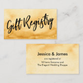 Carte D'accompagnement Écriture manuscrite décontractée Registre cadeau d (Devant / Derrière)