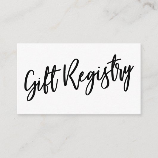 Carte D'accompagnement Écriture manuscrite décontractée Registre cadeau n (Devant)