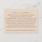 Carte D'accompagnement Écriture Manuscrite Mariage (Devant)
