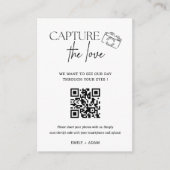 Carte D'accompagnement Écriture manuscrite moderne Capture Le code QR d'a (Devant)